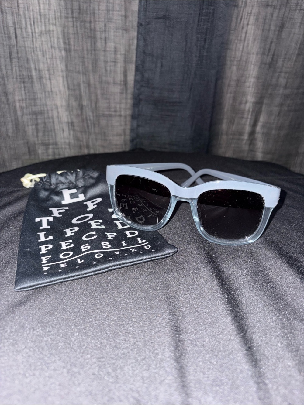Fossil Women's Powder Blue Square Sunglasses
